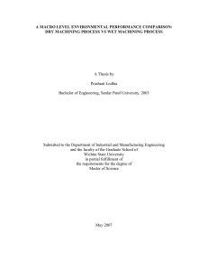 A MACRO LEVEL ENVIRONMENTAL PERFORMANCE COMPARISON:  A Thesis by