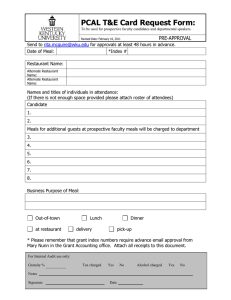 PCAL T&amp;E Card Request Form: PRE-APPROVAL REQ