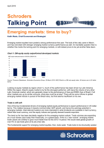 Talking Point Schroders Emerging markets: time to buy?