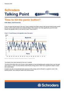 Talking Point Schroders Time to hit the panic button?