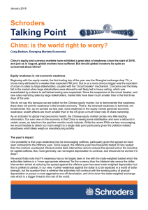 Talking Point Schroders China: is the world right to worry?