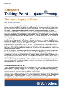 Talking Point Schroders The macro impact of China