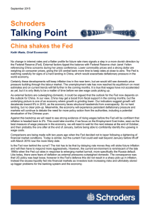 Talking Point Schroders China shakes the Fed