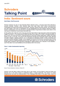 Talking Point Schroders India: Sentiment sours