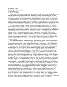 December 17,  2004 Handcuffing 10-Year-Old  Girls Racism, Philly Style