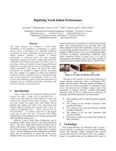 Digitizing North Indian Performance