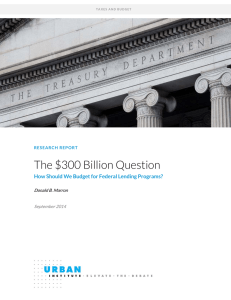 The $300 Billion Question  Donald B. Marron