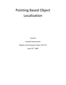 Pointing Based Object Localization  Group 6