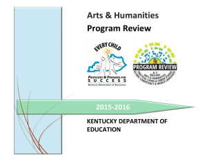 Arts &amp; Humanities Program Review  2015-2016