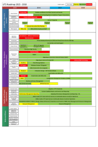 UTS Roadmap 2015 - 2018 ss e 2015