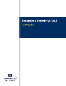 SecureDoc Enterprise V6.5 User Guide