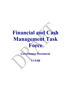 Financial and Cash Management Task Force