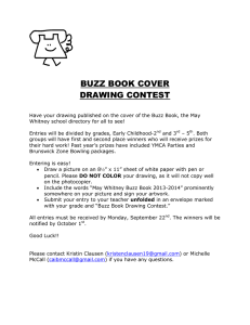 BUZZ BOOK COVER DRAWING CONTEST