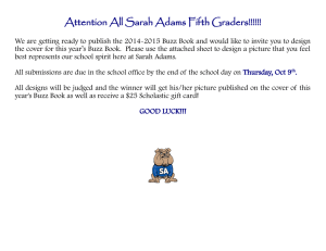 Attention All Sarah Adams Fifth Graders!!!!!!