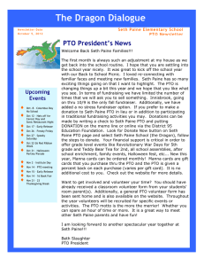 The Dragon Dialogue PTO President’s News