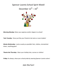 Spencer Loomis School Spirit Week! December 12 – 16