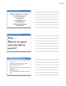First…. What is in report and why did we need it?