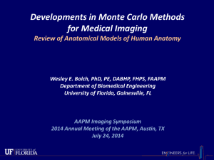 Developments in Monte Carlo Methods for Medical Imaging