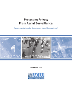 Protecting Privacy From Aerial Surveillance: Recommendations for Government Use of Drone Aircraft