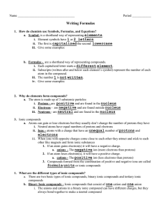 Writing Formulas elements 1