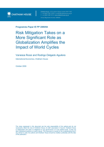 Risk Mitigation Takes on a More Significant Role as Globalization Amplifies the