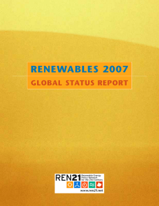 RENEWABLES 2007 GLOBAL STATUS REPORT www.ren21.net