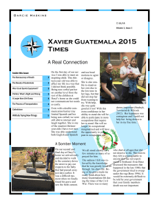 Xavier Guatemala 2015 Times A Real Connection D