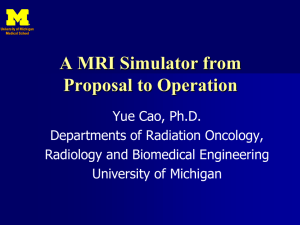 A MRI Simulator from Proposal to Operation