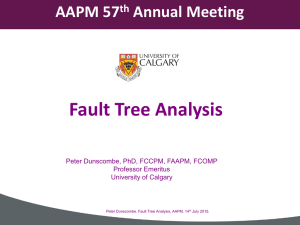 Fault Tree Analysis AAPM 57 Annual Meeting th