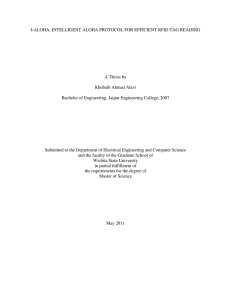 I-ALOHA: INTELLIGENT ALOHA PROTOCOL FOR EFFICIENT RFID TAG READING