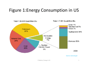 Figure 1:Energy Consumption in US g gy p
