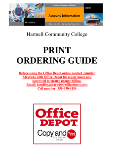 PRINT ORDERING GUIDE Hartnell Community College
