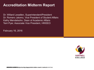 Accreditation Midterm Report