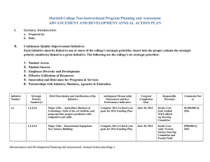 Hartnell College Non-Instructional Program Planning and Assessment