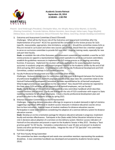 Academic Senate Retreat September 20, 2014 10:00AM – 2:00 PM