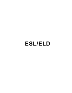 ESL/ELD