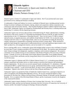 Eduardo Aguirre Chairman and CEO Atlantic Partners Group, L.L.C.