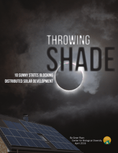 Shade throwing 10 Sunny States Blocking Distributed Solar Development