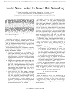 Parallel Name Lookup for Named Data Networking