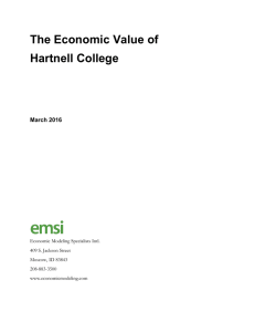 The Economic Value of Hartnell College March 2016