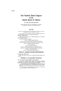 One Hundred Ninth Congress of the United States of America An Act