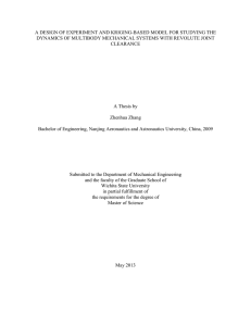 A DESIGN OF EXPERIMENT AND KRIGING-BASED MODEL FOR STUDYING THE