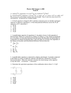 ε Physics 2401 Summer 2, 2008 Exam II µ