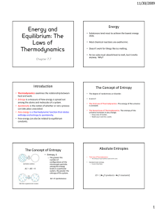 Energy and Equilibrium: The Laws of Thermodynamics