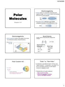 Polar Electronegativity 10/16/2009