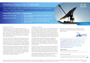 Meeting Unique Artic Challenges services, while reducing costs.