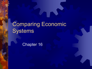 Comparing Economic Systems Chapter 16