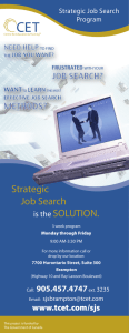 Strategic Job Search SOLUTION.