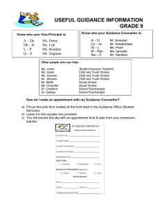 USEFUL GUIDANCE INFORMATION GRADE 9 A – Da Ms. Deme