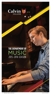 MUSIC THE DEPARTMENT OF 2015–2016 SEASON MUS-Music season bro15P3.indd   1